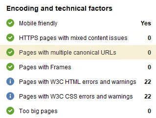 encoding technical factors