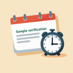 Calendar and clock icon showing Google Business verification time
