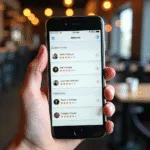 Business owner viewing Google Review Management dashboard with charts and ratings
